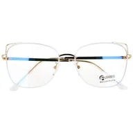 Okulary korekcyjne, oprawki, szkła - Okulary kocie do komputera damskie z filtrem BLUE Light zerówki 2573-3 - miniaturka - grafika 1