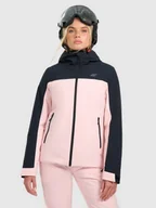 Kurtki damskie - 4F Kurtka narciarska membrana 5000 damska - różowa XXL - miniaturka - grafika 1