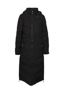 Płaszcze damskie - Killtec Damski płaszcz zimowy/płaszcz o wyglądzie puchu z kapturem KOW 62 WMN QLTD CT, czarny, 36, 38642-000 - grafika 1