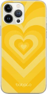 Etui do Apple IPHONE 15 PRO MAX Serduszka 007 Babaco Nadruk pełny Żółty - Etui i futerały do telefonów - miniaturka - grafika 1