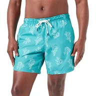 Spodenki damskie - TOM TAILOR Denim Męskie szorty kąpielowe 1035053, 31430 Green White Big Coral Print, XL, 31430 - Green White Big Coral Print, XL - miniaturka - grafika 1