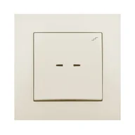 Wyłączniki światła i elektryczne - ELEKTRO - PLAST Włącznik schodowy z podświetleniem CARLA  kremowy  ELEKTRO - PLAST - miniaturka - grafika 1