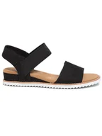 Sandały damskie - Skechers Sandały Desert Kiss 31440/BLK Czarny - miniaturka - grafika 1