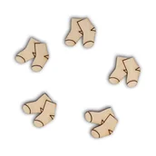 Scrapbooking - EKO-DECO, scrapka, skarpetki, 5 sztuk - miniaturka - grafika 1