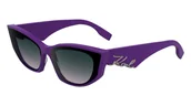 Okulary przeciwsłoneczne - Okulary KARL LAGERFELD KL6162S-541. Okulary przeciwsłoneczne, Kolor PURPLE. Kobieta. - miniaturka - grafika 1