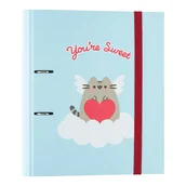Przybory szkolne - Pusheen - Segregator A4 z kolekcji Purrfect Love (2 ringi, gumka) - miniaturka - grafika 1