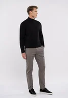 Spodnie męskie - Spodnie w kratkę, Slim Fit, R-COOPER - Volcano - miniaturka - grafika 1