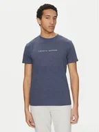 Koszulki męskie - Tommy Hilfiger T-Shirt UM0UM03525 Granatowy Regular Fit - miniaturka - grafika 1