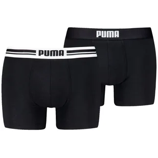 Męskie bokserki Puma Everyday Placed Logo Boxer 2P Rozmiar: M / Kolor: czarny - Majtki męskie - miniaturka - grafika 1