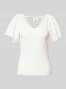 Koszulki i topy damskie - T-shirt z prążkowaniem model ‘LEELO’ - miniaturka - grafika 1