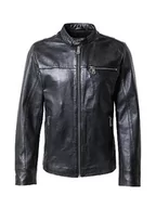 Kurtki męskie - Freaky Nation Come Closer-FN męska kurtka skórzana, czarny, L - miniaturka - grafika 1