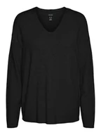 Swetry damskie - Vero Moda Sweter w kolorze czarnym - miniaturka - grafika 1