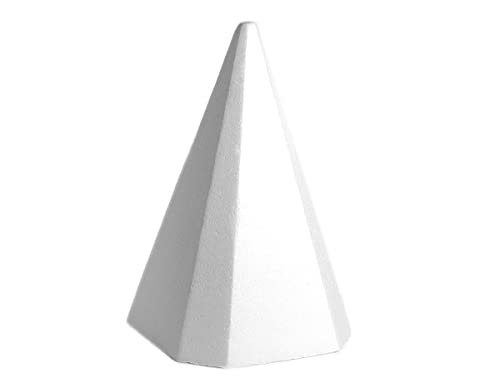 INNSPIRO Piramida porex 9x12.5x9cm. Torba Wisząca 2u Kształty geometryczne, Biały, 12x20x12cm, 2