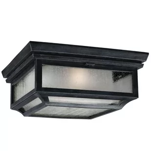Feiss Zewnętrzna LAMPA sufitowa FE/SHEPHERD/F Elstead klasyczna OPRAWA krople PLAFON IP44 wyblakły cynk przezroczysty outdoor FE/SHEPHERD/F - Lampy ogrodowe - miniaturka - grafika 3