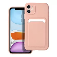 Etui i futerały do telefonów - OEM Futerał Card Case Do Iphone 11 Różowy - miniaturka - grafika 1