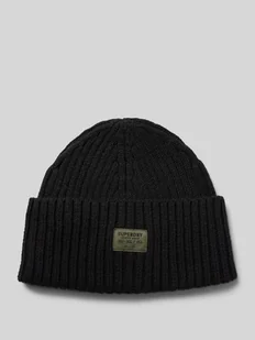 Czapka z mieszanki wełny z naszywką z logo model ‘WORKWEAR’ - Czapki męskie - miniaturka - grafika 1