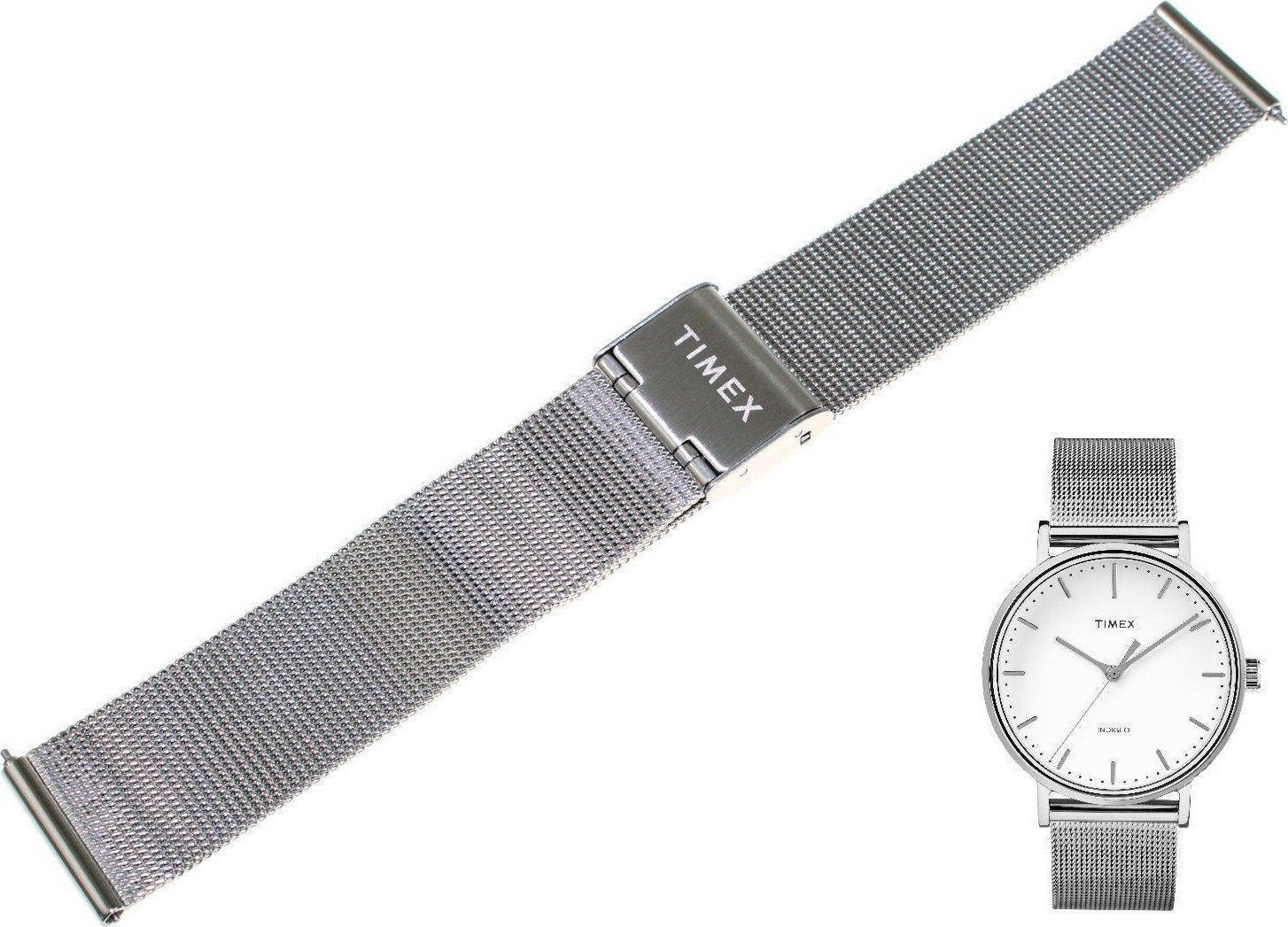 Timex Bransoleta do zegarka Timex TW2R26600 PW2R26600 18 mm Stal