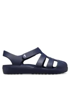 Buty dla dziewczynek - Crocs Sandały Classic Fisherman T 210626 Granatowy - miniaturka - grafika 1