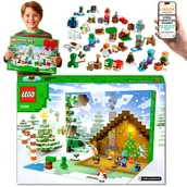 Ozdoby bożonarodzeniowe - Kalendarz Adwentowy Lego Minecraft 2025 24 Niespodzianki Prezent Adwent dla Chłopca Syna Wnuczka + Ebook-1 - miniaturka - grafika 1