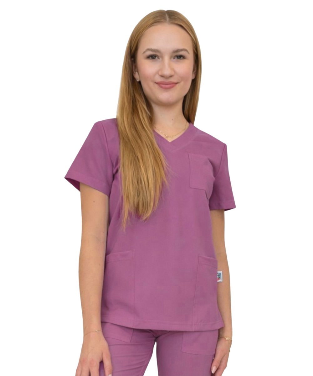 Bluza medyczna winogronowa casual premium roz. XS