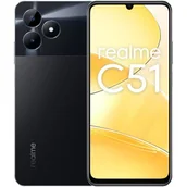 Telefony komórkowe - Realme C51 4GB/128GB Dual Sim Czarny - miniaturka - grafika 1