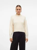 Swetry damskie - Vero Moda Sweter w kolorze kremowym - miniaturka - grafika 1