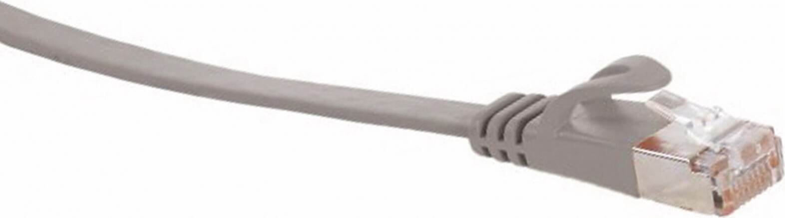 Kabel sieciowy S/CONN o maksymalnej łączności - kabel krosowy RJ45, płaski kabel U/FTP m.Cat.7 raw, wąski, 0,25 m (75511-SL0,25)