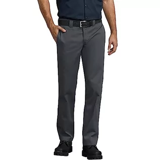 Spodnie męskie - Dickies Spodnie męskie Straight Work Slim, Grafitowy szary, 34W / 30L - grafika 1