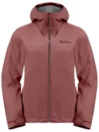 Kurtki i kamizelki sportowe damskie - Jack Wolfskin Kurtka funkcyjna "Highest Peak" w kolorze czerwonym - miniaturka - grafika 1