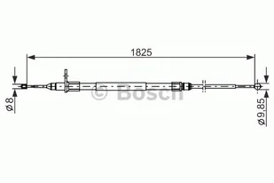 Bosch Linka hamulca BOSCH 1987482254 1987482254 - Linki hamulca postojowego - miniaturka - grafika 1