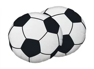 Kołdry i poduszki dla dzieci - Poduszka 35 cm Football piłka biała czarna kształtka przytulanka - miniaturka - grafika 1