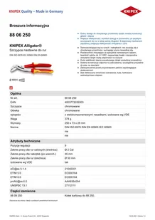 SZCZYPCE DO RUR ALIGATOR 250MM - Klucze i nasadki - miniaturka - grafika 1