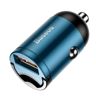 Baseus Tiny Star mini inteligentna ładowarka samochodowa USB 30W Quick Charge 3.0 niebieski (VCHX-A03) hurtel-53290-0 - Ładowarki samochodowe - miniaturka - grafika 27