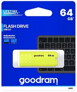 Goodram UME2 64GB żółty (0640Y0R11) - Pendrive - miniaturka - grafika 1