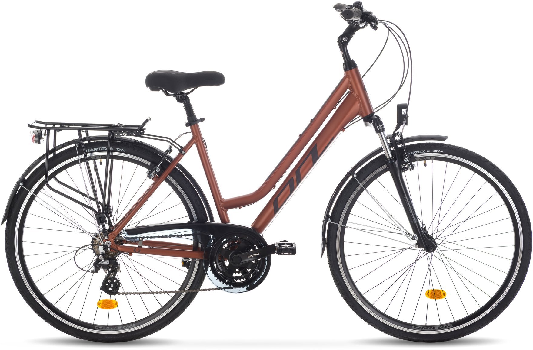 Onilus Rower damski trekkingowy ONILUS NAILA 2.0 28 cali miedziany Rama 17