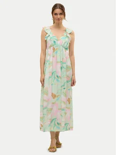 Vero Moda Sukienka letnia Josie 10324125 Zielony Regular Fit - Sukienki - miniaturka - grafika 1