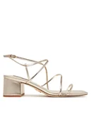 Sandały damskie - Steve Madden Sandały Remmi SM11003296 Złoty - miniaturka - grafika 1