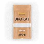 Pasmanteria - Brokat Sypki Do Farb Dekoracji Slime Biały 200G - miniaturka - grafika 1