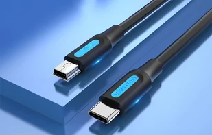 Kabel USB-C 2.0 do Mini-B Vention COWBF 2A 1m czarny - Kable - miniaturka - grafika 3