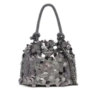 Torebki damskie - Torebka Guess HWEM95 38750 Srebrny - miniaturka - grafika 1