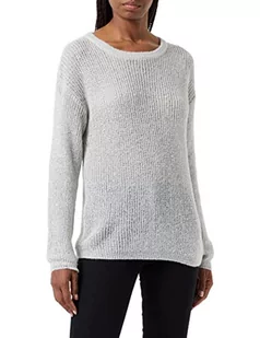 usha BLACK LABEL sweter damski z okrągłym dekoltem 15320182, srebrny szary, M-L - Swetry damskie - miniaturka - grafika 1