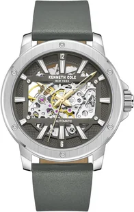 Zegarek Zegarek męski KENNETH COLE KCWGE2237902 szary klasyczny skeleton - Zegarki męskie - miniaturka - grafika 1