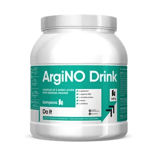 Drink ArgiNO 460 g/42 porcji, jabłko-limonka - Przedtreningówki - miniaturka - grafika 1