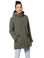 Kurtki damskie - Jack Wolfskin Damska kurtka puchowa Cold Bay W wodoodporna zielony Granite X-L 1113691 - miniaturka - grafika 1