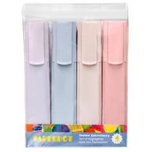 Zakreślacze - Paperdot, Zakreślacze Mouve Em-0898, Róznokolorowe, 4 Sztuki - miniaturka - grafika 1