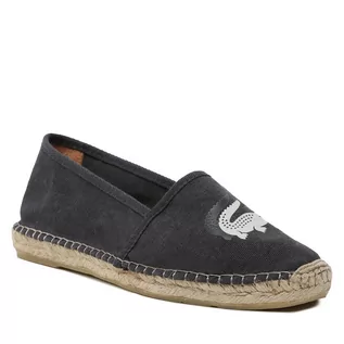 Espadryle męskie - Espadryle Lacoste Uhabia 123 1 Cma 745CMA0020454 Blk/Off Wht - grafika 1