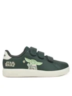 Buty dla dziewczynek - adidas Sneakersy Star Wars Advantage IH6253 Zielony - miniaturka - grafika 1