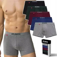 Majtki męskie - Bokserki Męskie Bawełniane 5 Par Dopasowane Atlantic 5Smh-004 - Xxl - miniaturka - grafika 1