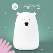 Wyposażenie pokoiku dziecięcego - Lampka nocna Led RGB+WW + Rc miś duży biały - miniaturka - grafika 1