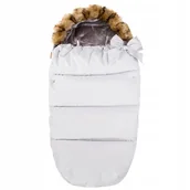 Śpiworki dla dzieci - SPRINGOS Śpiworek SPRINGOS do wózka sanek gondoli 4w1 szary srebrny szary ocieplany - miniaturka - grafika 1